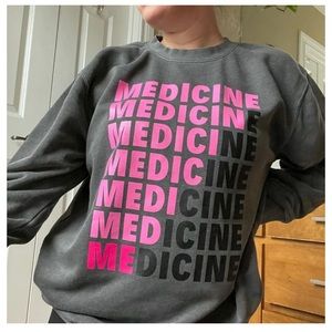 Hot Pink Medicine Crewneck Sweatshirt